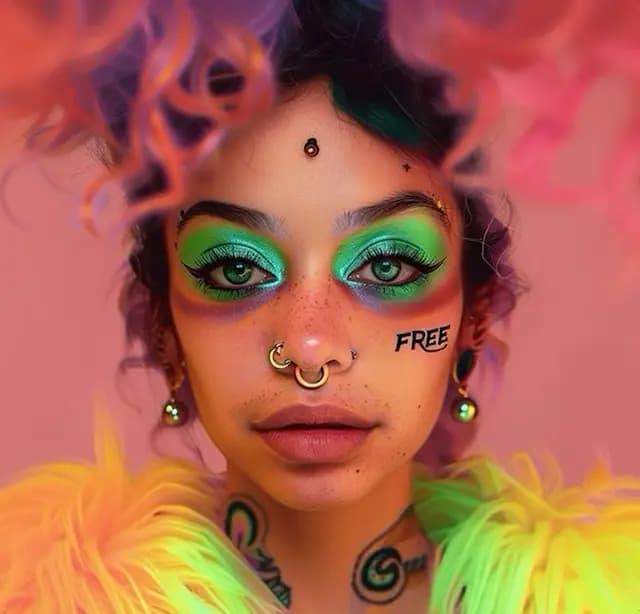 Celebration with vibrant outfits